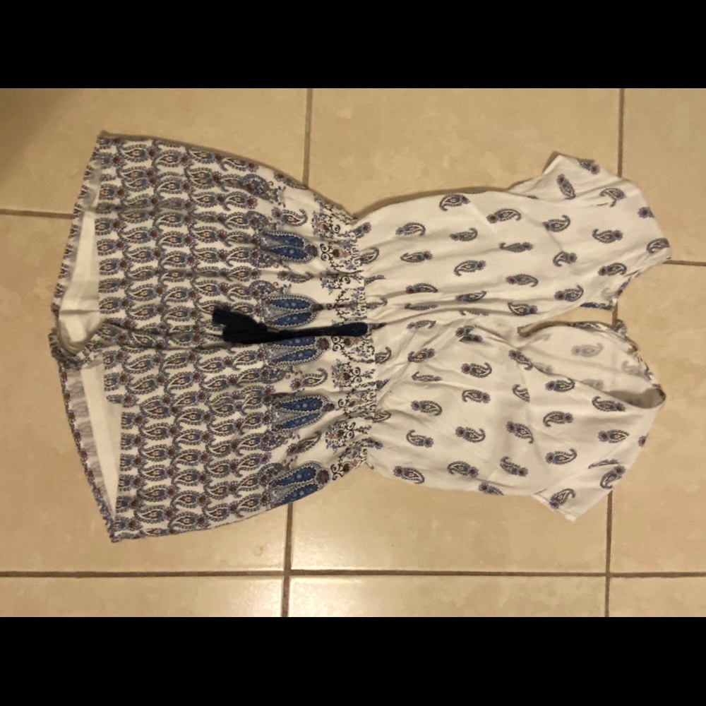 Patterned romper
